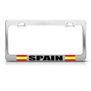  Spain Espana Spanish Country license plate frame Stainless 
