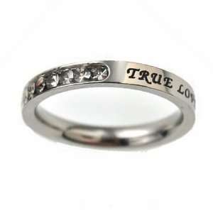  Princess Cut Ring True Love Waits Ring for Girls: Jewelry