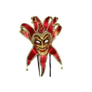  Deluxe Red Jester Mask