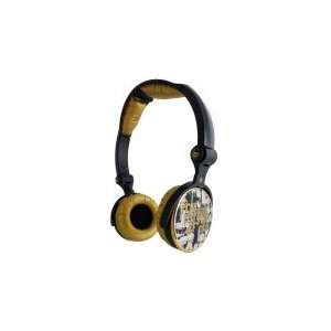   109g Stereo Folding Headphone Adjustable Headband Gold Electronics