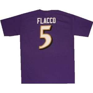  Baltimore Ravens Joe Flacco Reebok Youth T Shirt: Sports 