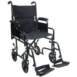 Karman Steel Transport Wheelchair   Detachable Desk Arms (17   Wide 