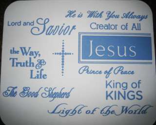 JESUS~Way Truth & Life~Good Shepherd~Christian MOUSEPAD  