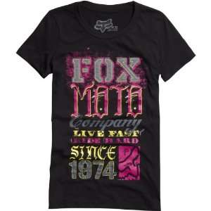 Fox Racing Miss Mud Crew Neck Girls Short Sleeve Racewear T Shirt/Tee 