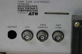 ATO Interstate High Voltage Log Lin Sweep Generator F47  