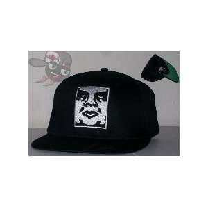  Obey Giant Black Snapback Hat Cap: Sports & Outdoors