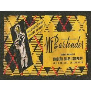  Mr Bartender Metal Sign: Beer, Ale, and Alcohol Decor Wall 