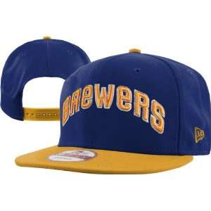 Milwaukee Brewers Blue Cooperstown 9FIFTY Reverse Word Snapback Hat 