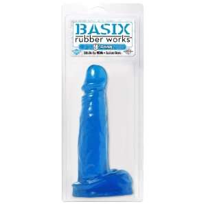  Basix Rubber Works 9 Inch Dong, Blue Pipedreams Health 