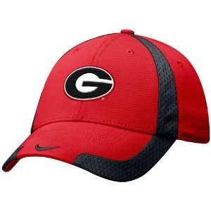   Georgia Bulldogs Red Basketball Swoosh Flex Fit Hat: Sports & Outdoors