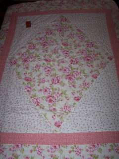 NEW   SHABBY CHIC STYLE COUNTRY QUILTED THROW   50x60  