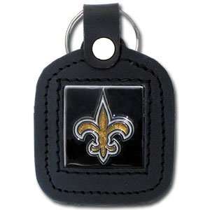  NFL New Orleans Saints Keychain   Leather Fob Sports 