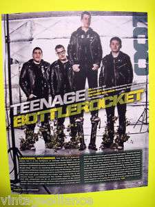 TEENAGE BOTTLEROCKET Laramie WY 2009 Print Clipping  