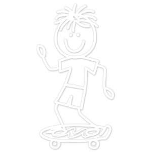  Me & My Peeps Family Auto Decal 3x4.25 Skateboar: Arts 