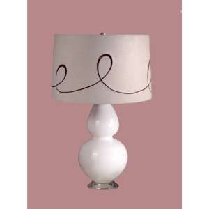   : Mavis Table Lamp with Ludwig Drum Shade in White: Home Improvement