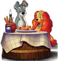 Disney Lady And The Tramp Life Size Cardboard Standee 783  