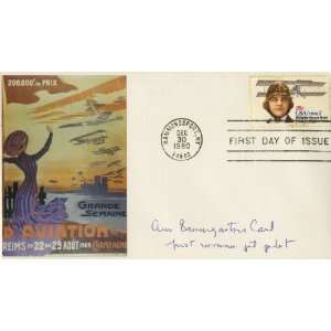  Ann Baumgartner Carl Autographed Commemorative Philatelic 