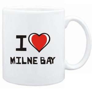 Mug White I love Milne Bay  Cities 
