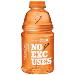 Gatorade 32 Oz No Excuses / Rain Tangerine   12 Pack  