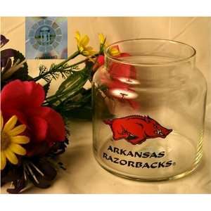    Collegiate Arkansas Razorbacks Apothecary Jar