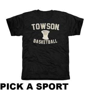  Towson Tigers Legacy Tri Blend T Shirt   Black Sports 