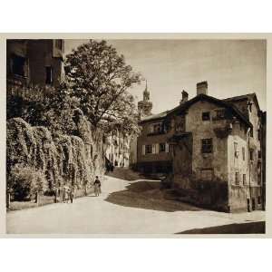   in Tirol Tyrol Austria Town   Original Photogravure