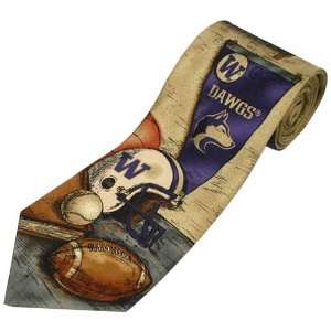 Washington Huskies Nostalgia Silk Tie 