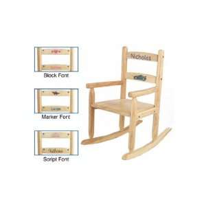 Panel Natural Kids Rocker   Personalizable 