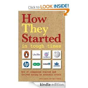How They Started in Tough Times David Lester  Kindle 