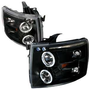  Chevy Silverado Black Led Projector Head Lights 