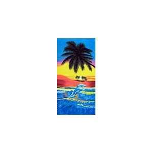  Surfing Dolphins Beach Towel Baby