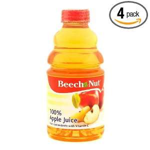 Beech Nut Apple Juice, 32 Ounce Bottles (Pack of 4)  
