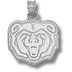  Missouri State University Bear Head 5/8 Pendant (Silver 