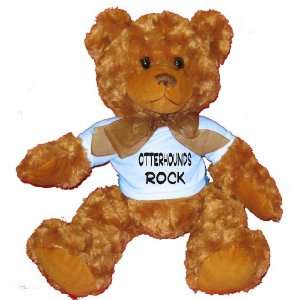    Otterhounds Rock Plush Teddy Bear with BLUE T Shirt: Toys & Games