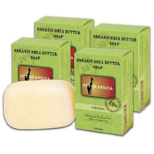  4 Pack Verbena Organic Shea Butter Bar Soap: Beauty