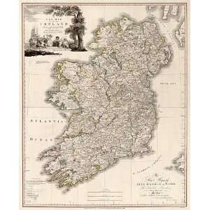  Antique Map of Ireland (1797) by Daniel Augustus Beaufort 