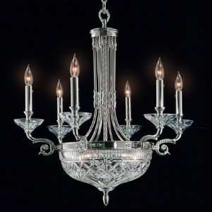  Waterford Beaumont Chandelier 6 Arm   Polished Nickel 