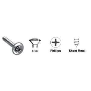  Phillips Sheet Metal Screws With Countersunk Washers