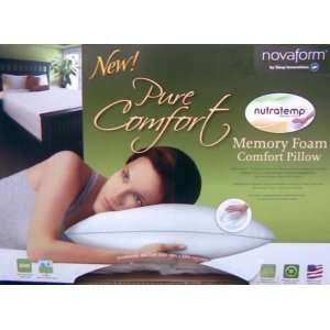   Nutratemp Novaform Pure Comfort Memory Foam Bed Pillow: Home & Kitchen