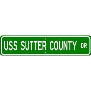  USS SUTTER COUNTY LST 1150 Street Sign   Navy Sports 