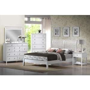  Hillsdale Dio 4 Piece Bedroom Set in White