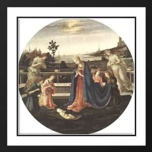  Lippi, Filippino 20x20 Framed and Double Matted Adoration 
