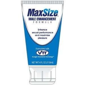  MaxSize Cream Male Enhancement Formula (4 oz): Health 