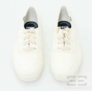 Keds + Steven Alan Cream Eyelet Lace Up Sneakers Size 8 NEW  