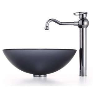   Vessel Sink and Decor Faucet Faucet Finish: Chrome: Home Improvement