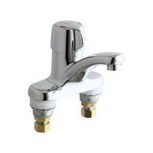  Chicago Faucets 3300 CP Deck Mounted Metering Lavatory 