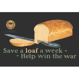  Save a Loaf 30X20 Canvas