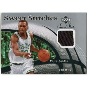   07 Upper Deck Sweet Shot Stitches #TA Tony Allen: Sports Collectibles