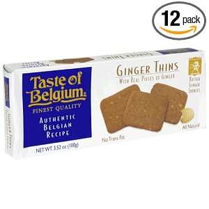 Taste Of Belgium Ginger Thins: Grocery & Gourmet Food