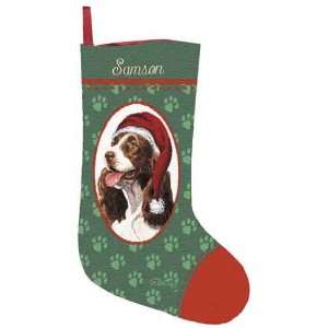  Personalized Dog Christmas Stocking   Springer Spaniel 